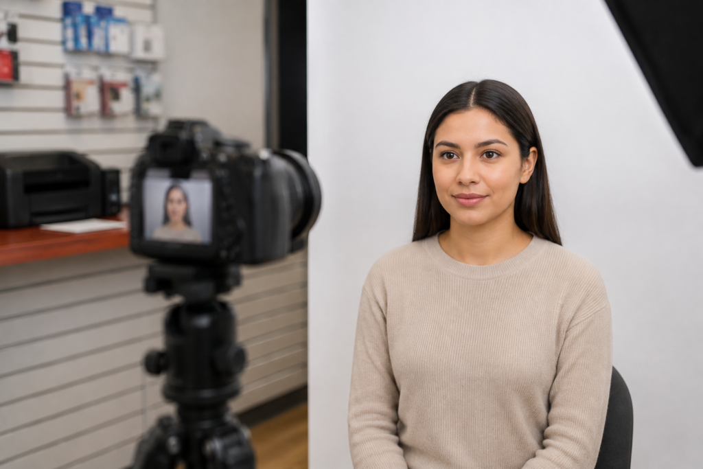ID Photo Studio Portrait Setup
