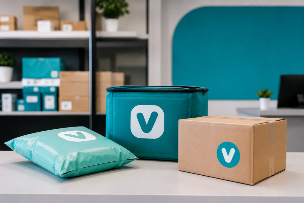 Modern Teal Parcel Pickup Counter
