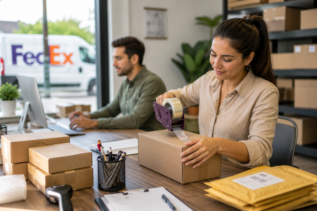 Packing Orders in a Bright Shipping Office