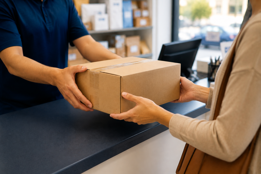 Parcel Drop-Off at the Counter