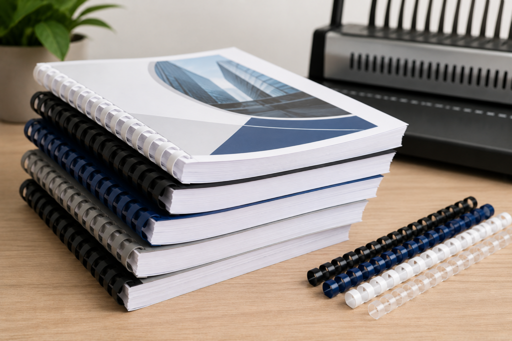 Professional Binding Workspace Still Life