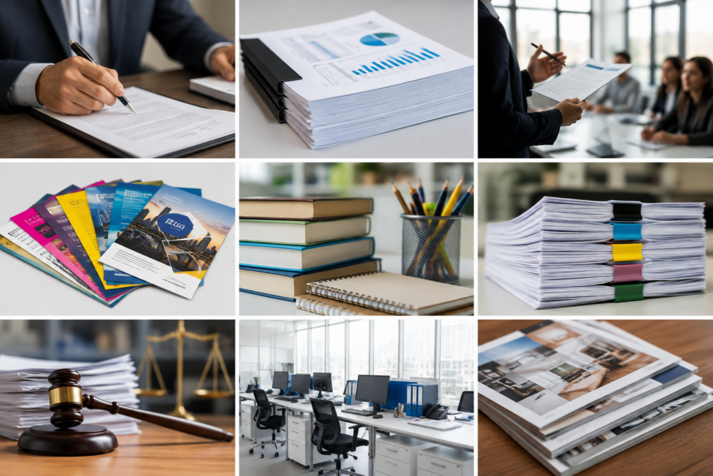 Professional Office and Printwork Collage