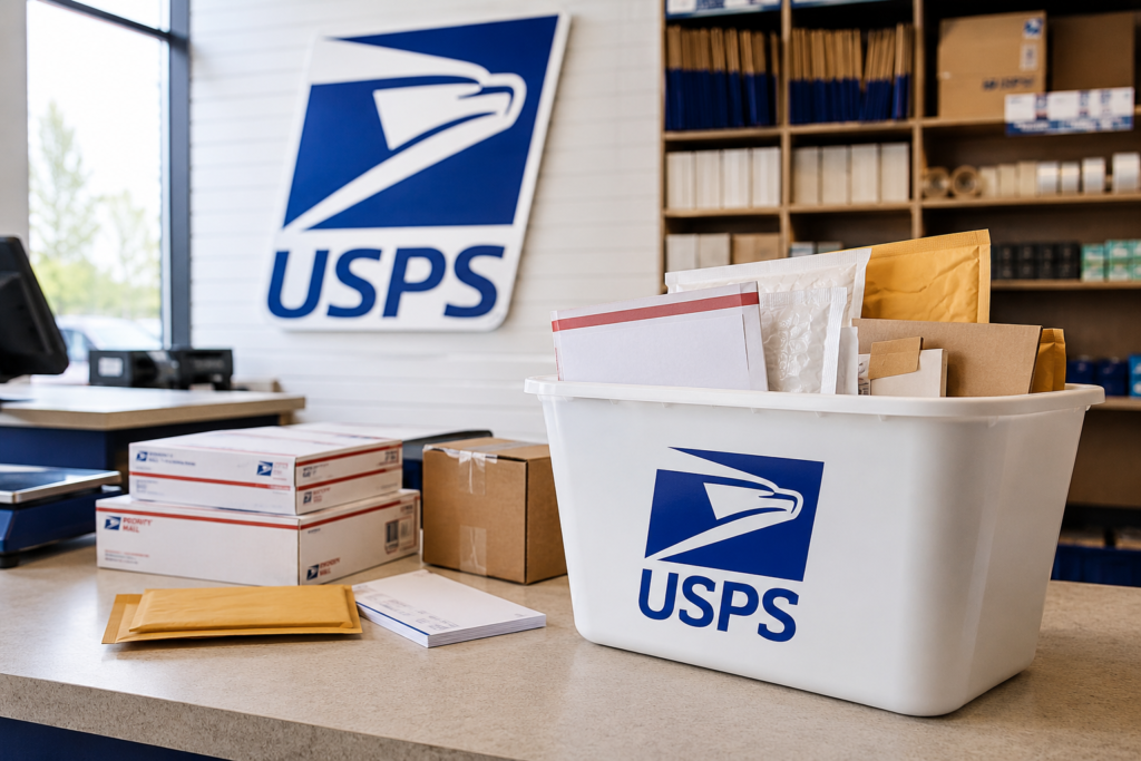 USPS Package Counter and Supplies